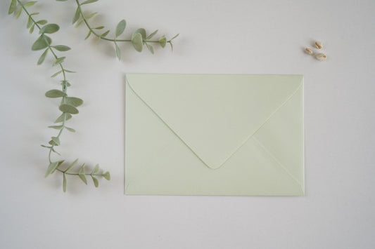 envelope verde agua metalizado para convites