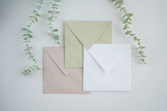 envelopes quadrados ecologicos para convites