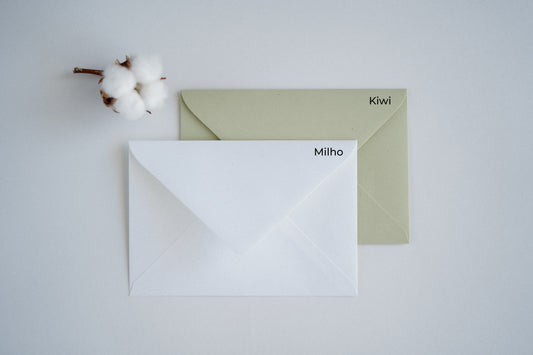 envelopes ecologicos para convites varias cores