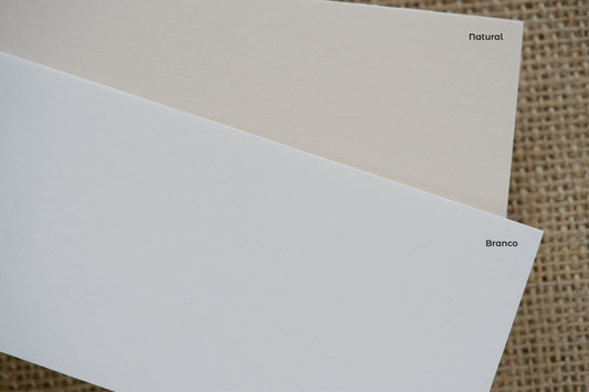 papel de algodao para convites cor branco ou natural