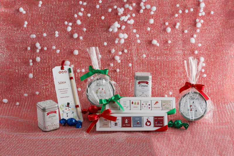 Prendas de Natal originais e personalizadas — seleção de presentes baratos da Tenda de Papel
