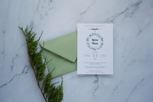 convite-batizado-verde-branco-folhagem