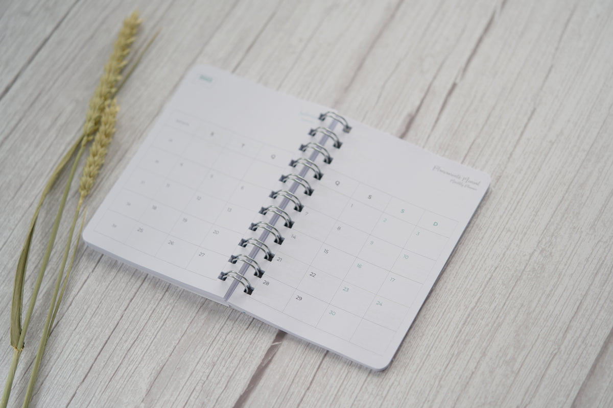 Agenda personalizada A6 — planner mensal