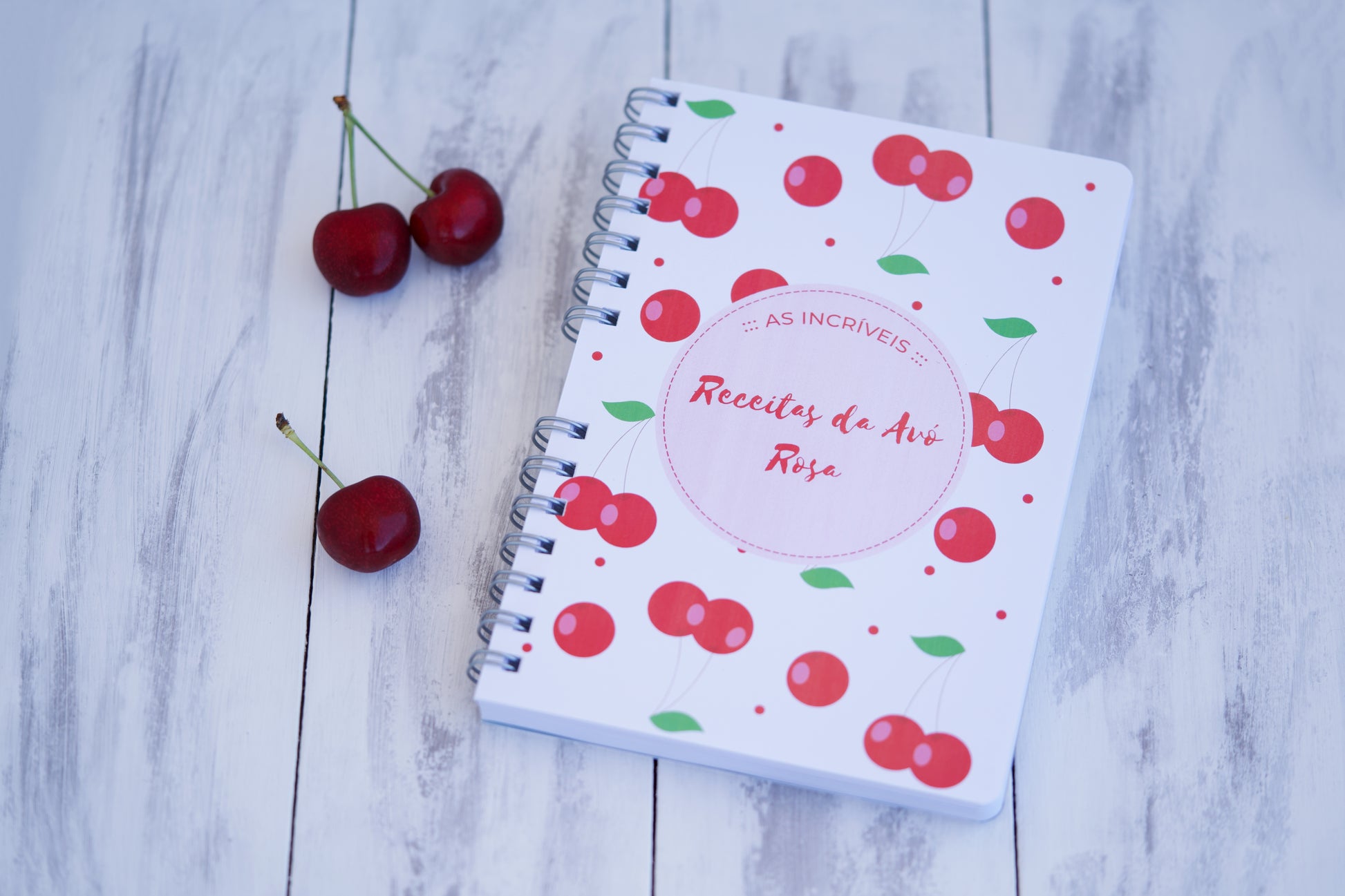 Caderno de receitas personalizado com nome, prenda para a avó ou mãe