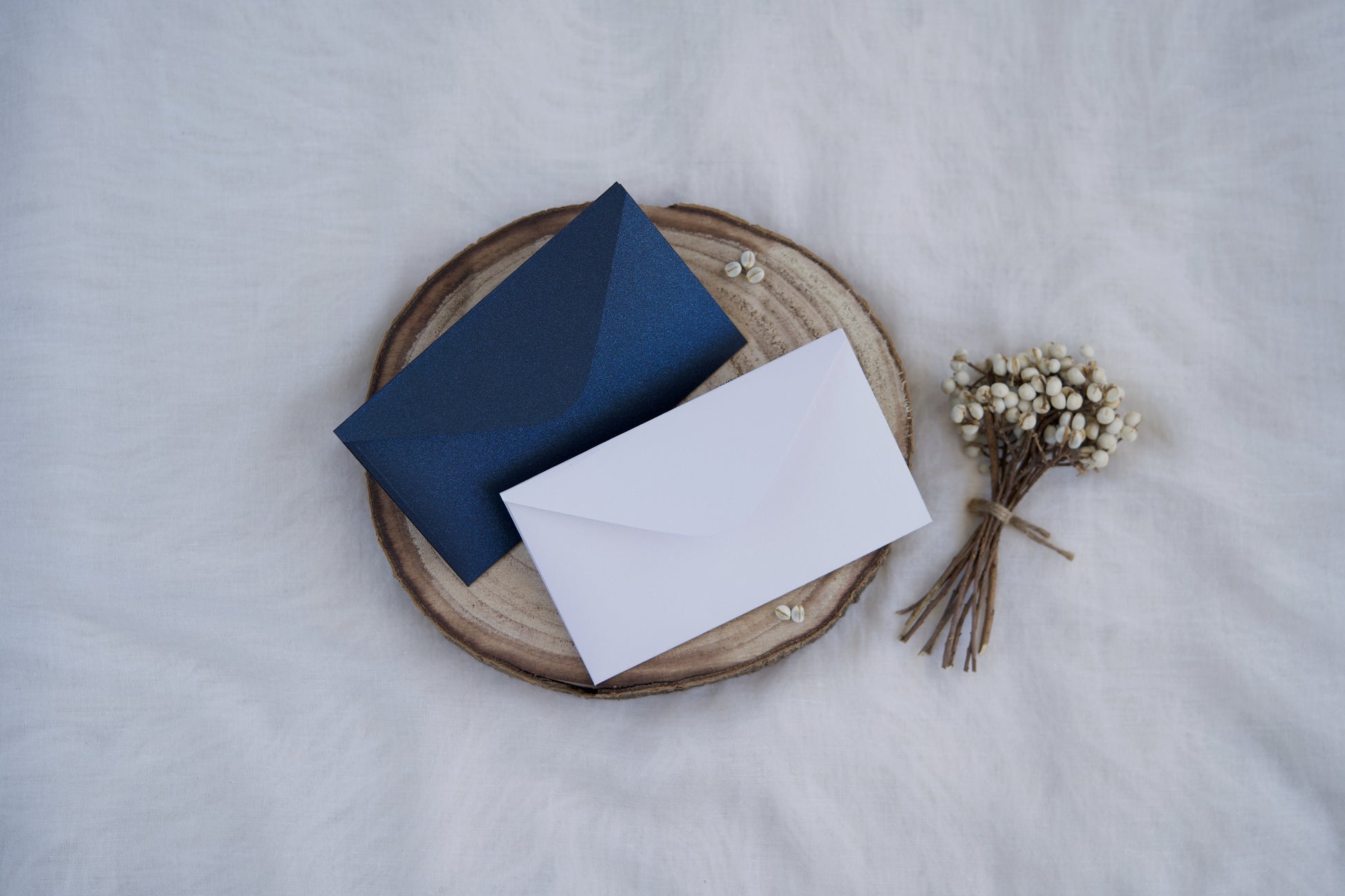 envelope pocket para convites azul marinho ou branco