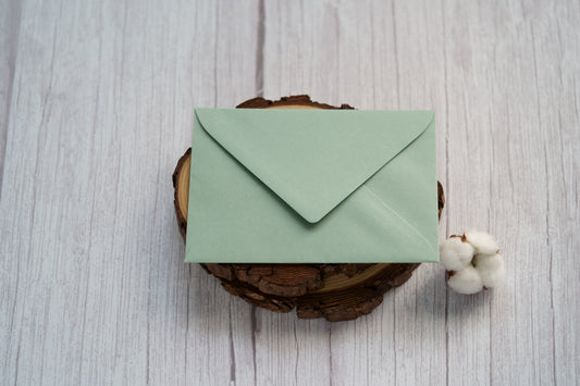 envelope verde seco para convites